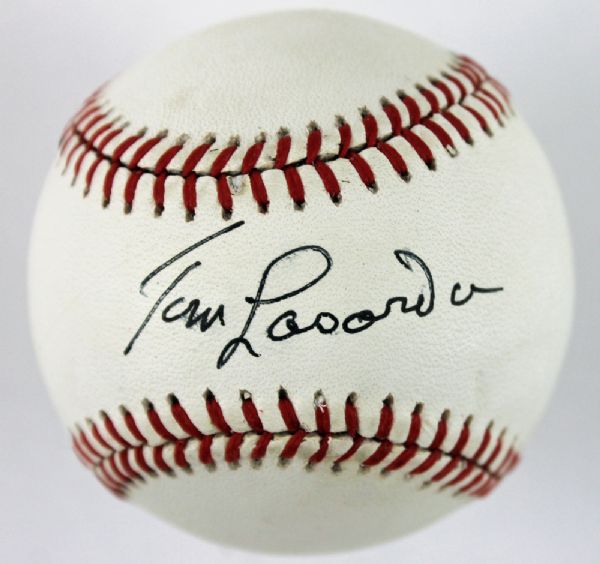 Tom Lasorda Signed ONL Baseball (JSA)