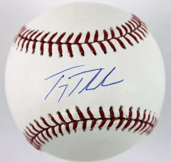 Troy Tulowitzki Signed OML Baseball (Steiner)