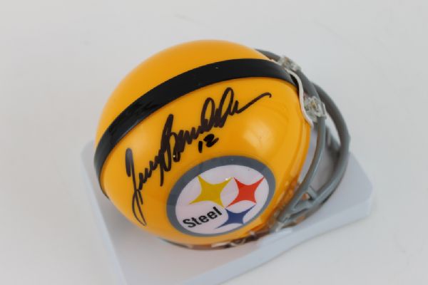 Terry Bradshaw Signed Steelers Mini Helmet