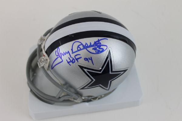 Tony Dorsett Signed Cowboys Mini Helmet