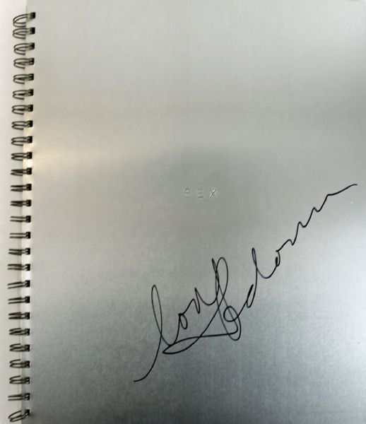 Madonna Rare Signed "Sex" Book