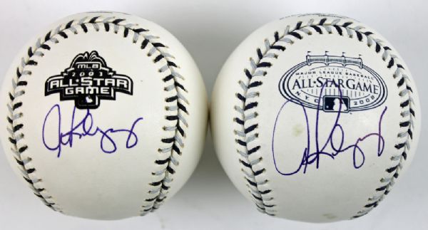 Alex Rodriguez Signed 2003 & 2008 All-Star Game Baseballs