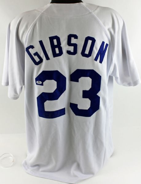 Kirk Gibson Signed Mitchell & Ness LA Dodgers Pro Model Jersey