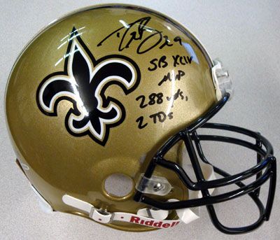 Drew Brees Signed Limited Edition Saint PROLINE Helmet w/"SB XLIV MVP, 288 yds, 2 tds" Inscription (UDA)