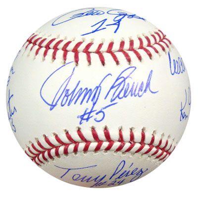 Big Red Machine Signed OML Baseball with 8 Sigs (PSA/DNA)