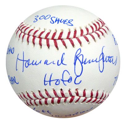 Bruce Sutter Signed OML Baseball with 9 Handwritten Inscriptions! (PSA/DNA)