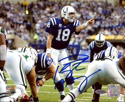 Peyton Manning Signed 16" x 20" Color Photo (Steiner)