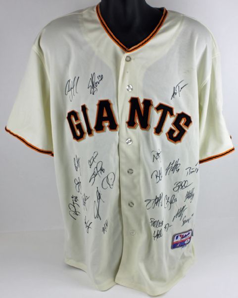 2010 San Francisco Giants (World Champs) Team Signed Jersey (26 Sigs)