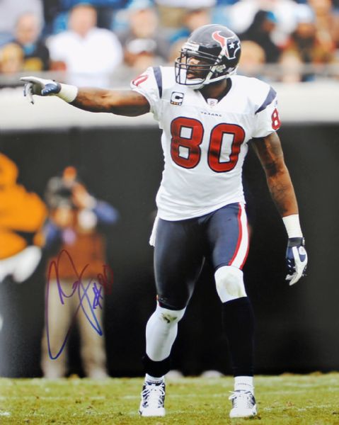 Andre Johnson Signed 11" x 14" Color Photo