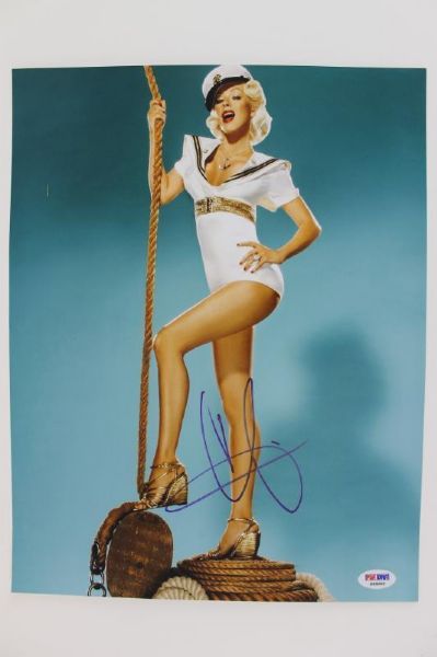 Christina Agulera Ultra Sexy Signed 11" x 14" Color Photo