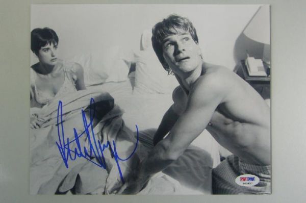 Patrick Swayze Signed 8" x 10" B&W Photo from "Ghost"