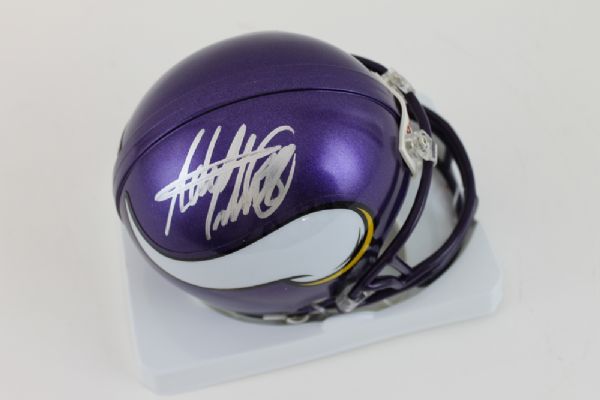 Adrian Peterson Signed Vikings Mini Helmet