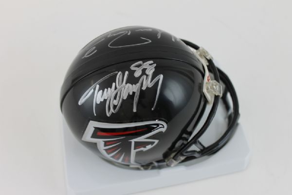 Matt Ryan & Tony Gonzalez Signed Atlanta Falcons Mini Helmet