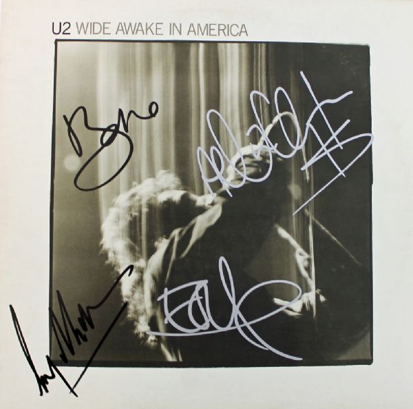 U2 Group Signed Album: "Awake in America"