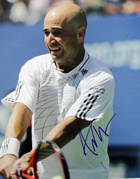 Andre Agassi Signed 8" x 10" Color Photo