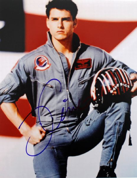 Tom Cruise Signed 8" x 10" Color Photo from "Top Gun"