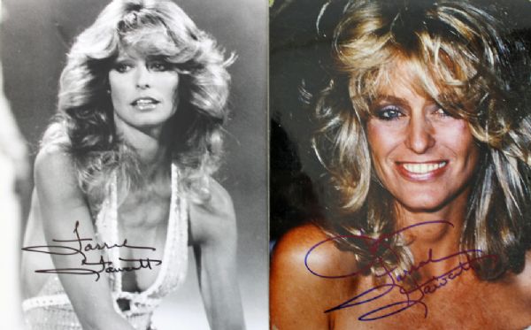 Farrah Fawcett: Lot of Two (2) Signed 8" x 10" Photos