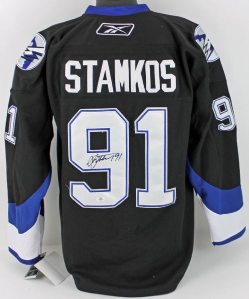 Steve Stamkos Signed Lightening Pro Model Jersey