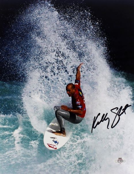 Kelly Slater Awesome Signed 11" x 14" Color Photo