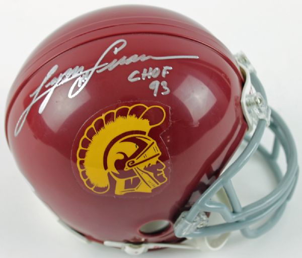 Lynn Swann Signed USC College Mini Helmet with "CHOF 93" Inscription