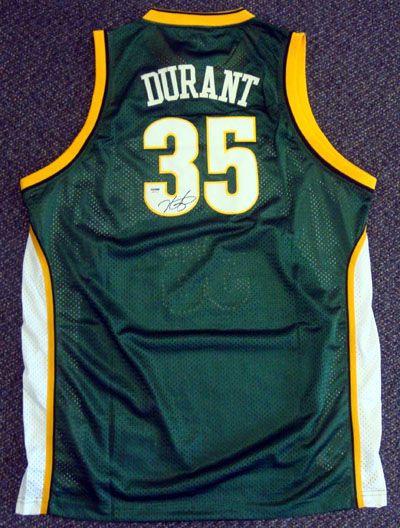 Kevin Durant Signed Seattle Supersonics Rookie Model Jersey (PSA/DNA)