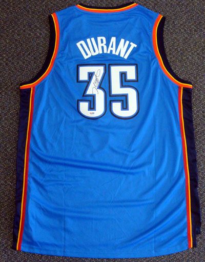 Kevin Durant Signed OKC Thunder Pro Model Jersey (PSA/DNA)