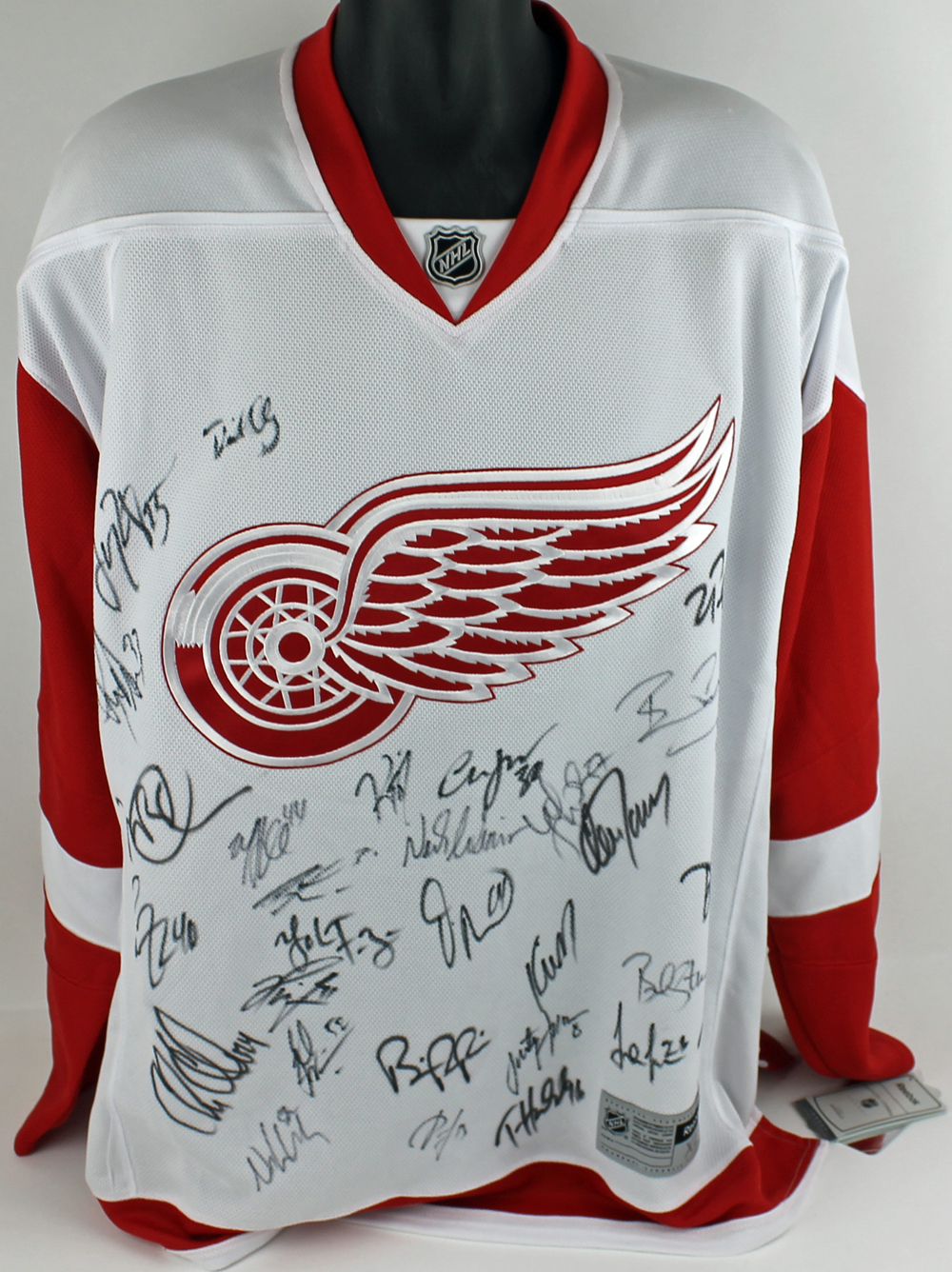 Sold at Auction: DETROIT RED WINGS NICKLAS LIDSTROM SIGNED JERSEY WITH COA