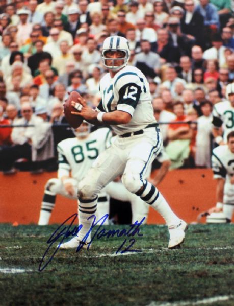 Joe Namath Signed 11" x 14" Color Photo