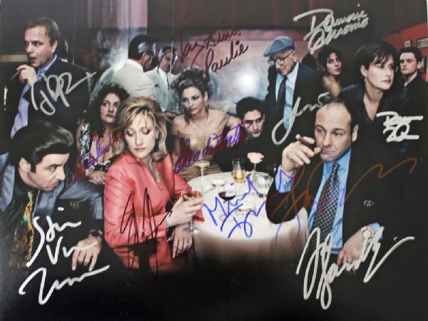 The Sopranos Cast Signed 11" x 14" Color Photo (12 Sigs)