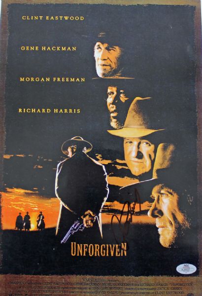 Clint Eastwood Signed 11" x 17" Mini Poster for "Unforgiven"