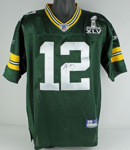Aaron Rodgers Signed Packers Super Bowl XLV Pro Model Jersey
