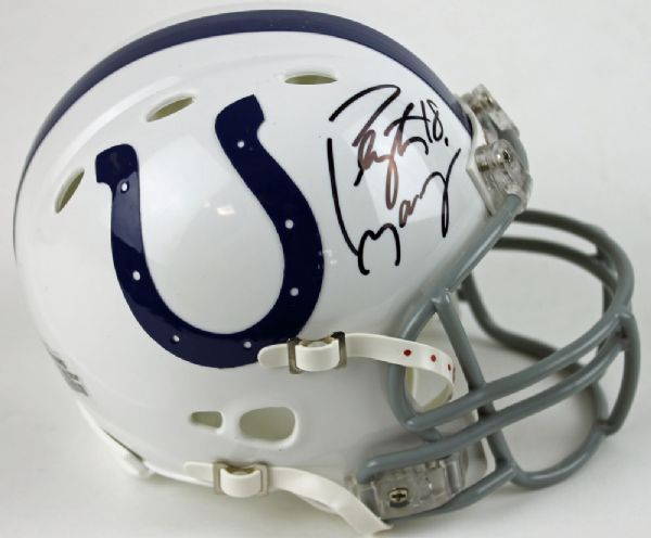 Peyton Manning Signed Colts Mini Helmet