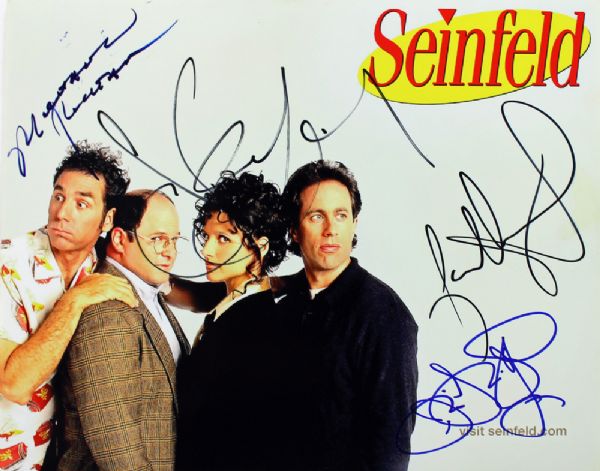 "Seinfeld" Cast Signed 8" x 10" Color Photo