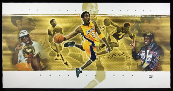 Kobe Bryant Signed Limited Edition Canvas Artwork (UDA) (#46/50)