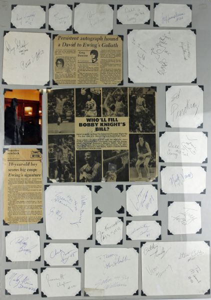 1984 Basketball Olympic Trials Signature Lot with Ewing, Barkley, etc. (PSA/DNA)