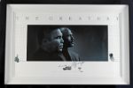 Muhammad Ali & Michael Jordan Phenomenal Dual Signed "The Greatest" Poster in Custom Framed Display (UDA & PSA/DNA)