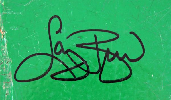 Larry Bird Signed Boston Garden Floor Section (Bird Hologram)