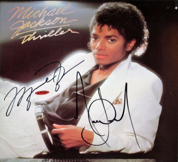 Michael Jordan & Michael Jackson Rare Dual Signed "Thriller" Album (UDA & JSA)