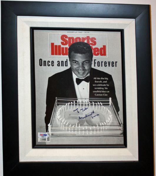 Muhammad Ali Signed & Inscribed January 1992 Sports Illustrated (PSA/DNA)