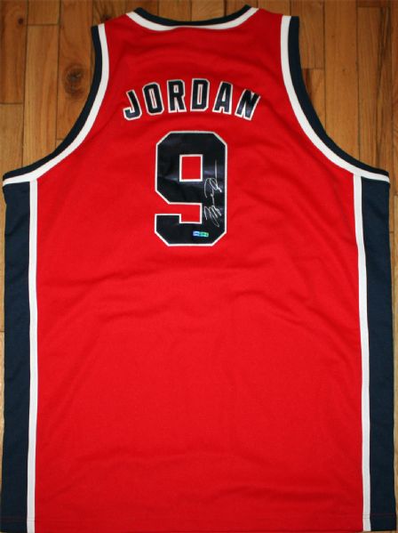 Michael Jordan RARE Signed 1984 Team USA Olympic Basketball Jersey (UDA)