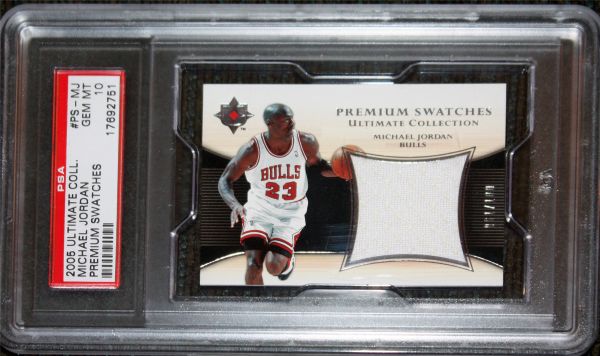 Michael Jordan 2005 Ultimate Collection Premium Swatch PSA Graded GEM MINT 10