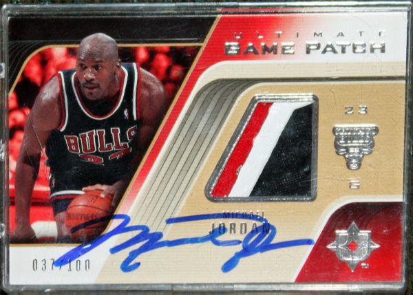 Michael Jordan Signed 2004-05 Ultimate Game Patch #37/100 (Possibly Only Signed One in Existence!)(UDA)