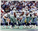 1996 Dallas Cowboys (SB Champs) Offense Signed 16" x 20" Color Photo (9 Sigs)(PSA/DNA)