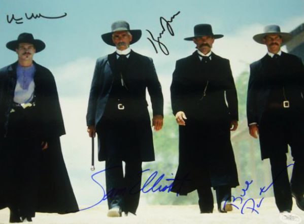 Tombstone Cast Signed 11" x 14" Color Photo (4 Sigs)(JSA)
