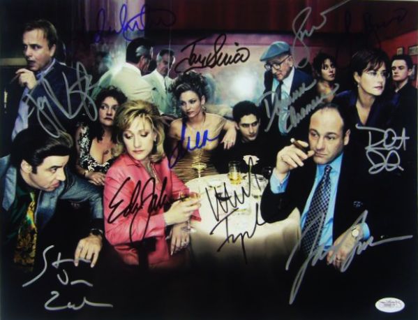 The Sopranos Cast Signed 11" x 14" Color Photo (12 Sigs) (JSA)