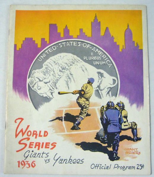 1936 World Series (Yankees vs. NY Giants) Rare Official Program