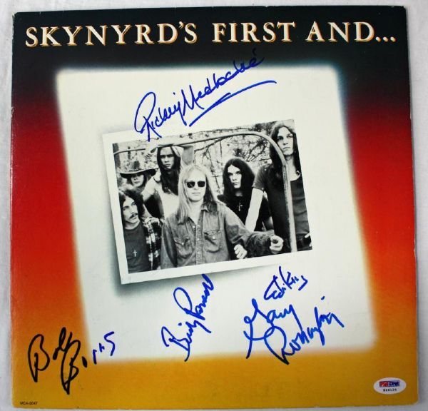 Lynyrd Skynyrd Signed Album - "Skynyrds First..and Last" (8 Sigs)(PSA/DNA)