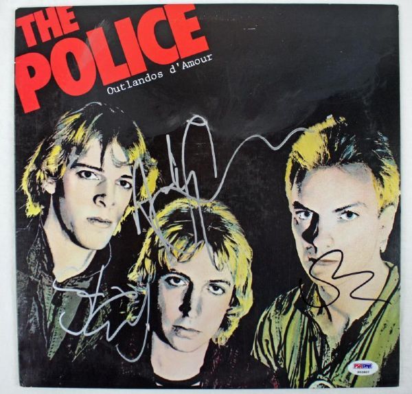The Police Group Signed Album - "Outlando dAmour" (3 Sigs)(PSA/DNA)