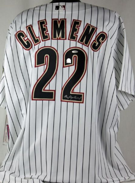 Roger Clemens Signed Astros Pro Model Jersey w/"Cy 7" Insc. (TriStar)(MLB Hologram)