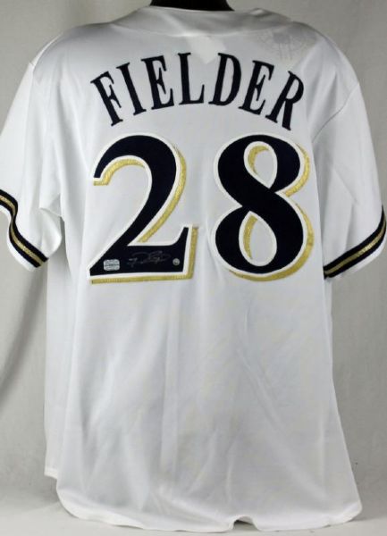Prince Fielder Signed Milwaukee Brewers Pro Model Jersey (MLB Holo)